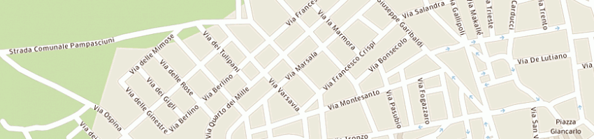 Mappa della impresa municipio a RACALE
