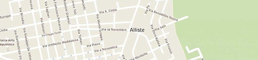Mappa della impresa leone donato a ALLISTE