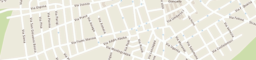 Mappa della impresa municipio a RACALE