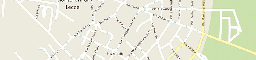 Mappa della impresa direzione didattica statale a MONTERONI DI LECCE