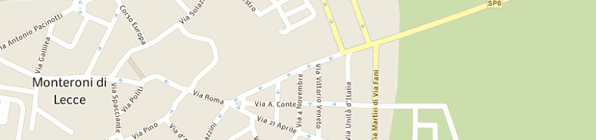 Mappa della impresa sambati gaetana a MONTERONI DI LECCE