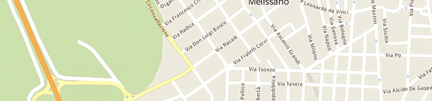 Mappa della impresa scozzi e mercurio a MELISSANO