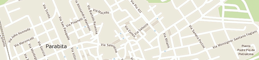 Mappa della impresa reca zuccheri srl a PARABITA