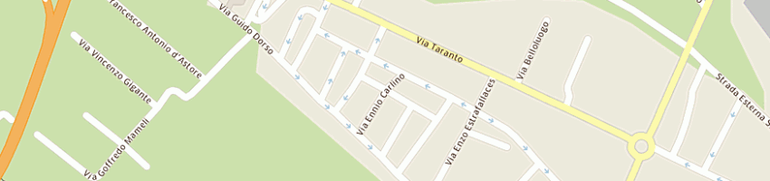 Mappa della impresa panificio de lorenzi f e c sas a LECCE