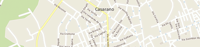 Mappa della impresa calzaturificio leonard di leonardo calcagnile a CASARANO