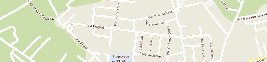 Mappa della impresa master sas di luigia caputo a CASARANO