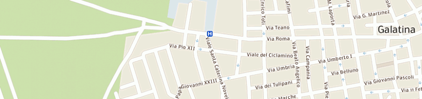 Mappa della impresa farmacia vergine pietro a GALATINA