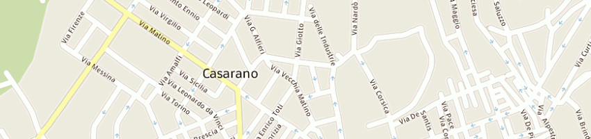 Mappa della impresa studio ass garrapa leone a CASARANO