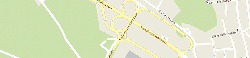 Mappa della impresa stazione di servizio api a LECCE