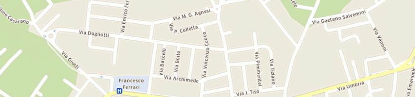 Mappa della impresa papaleo mario a CASARANO