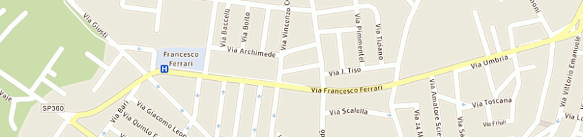 Mappa della impresa pelletteria de lucia di greco paolo e c sas a CASARANO