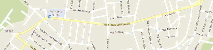 Mappa della impresa istituto tecnico commerciale e per geometri a de viti-de marco a CASARANO