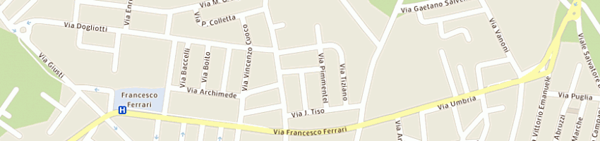 Mappa della impresa s e c a CASARANO