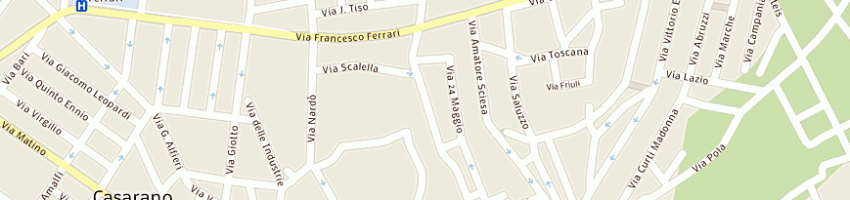 Mappa della impresa bleve vito a CASARANO