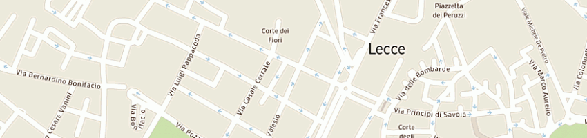 Mappa della impresa tecno uffici (snc) a LECCE