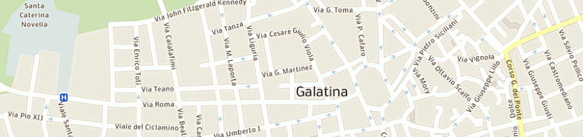Mappa della impresa galluccio mezio daniele a GALATINA