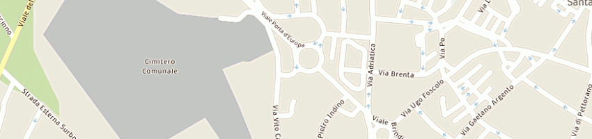 Mappa della impresa vivai piante flli rizzo ss a LECCE