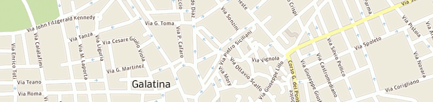Mappa della impresa camera confederale del lavoro a GALATINA