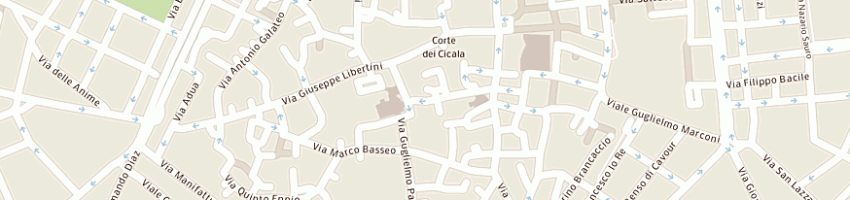 Mappa della impresa tipografia giuseppe guido  di miccoli giorgio e c snc a LECCE
