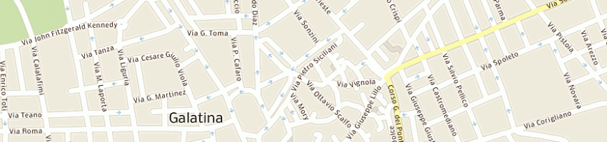 Mappa della impresa ristorante borgo antico a GALATINA