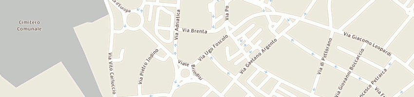 Mappa della impresa agip di saponaro luigi e c sas a LECCE