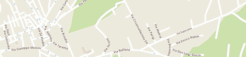 Mappa della impresa sipred di scorrano cosimo a CASARANO