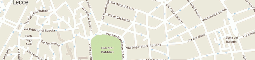 Mappa della impresa tornese rizieri a LECCE