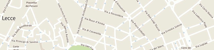 Mappa della impresa autorimessa monticchio pietro e c -sas a LECCE