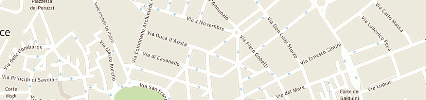 Mappa della impresa euroelettra srl a LECCE