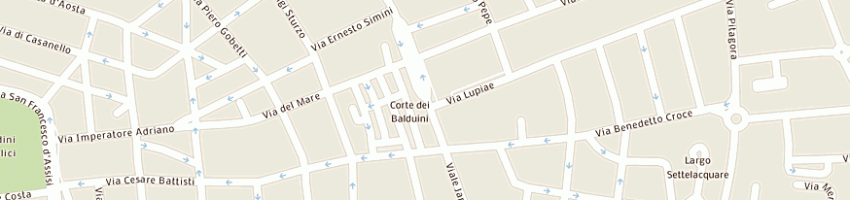Mappa della impresa meat shop sas di paolo calogiuri e c a LECCE
