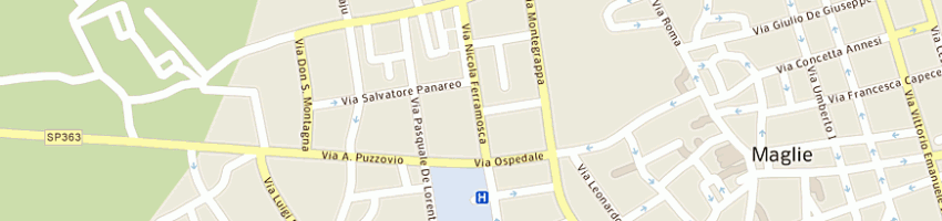 Mappa della impresa toma pasquale a MAGLIE