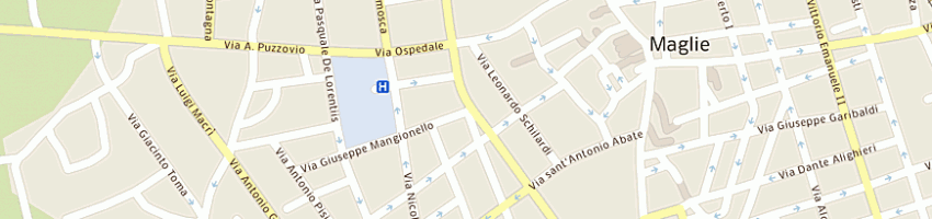 Mappa della impresa centro di fisioterapia di filippo surace e c sas a MAGLIE