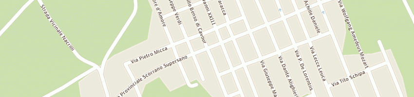 Mappa della impresa oleificio cooperativo maglie scorrano muro leccese a SCORRANO