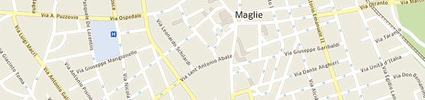 Mappa della impresa camera del lavoro a MAGLIE