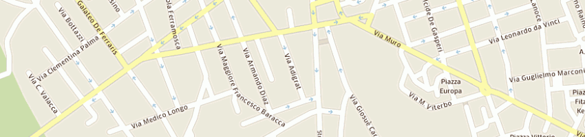Mappa della impresa pizza express di macri' daniele e c snc a MAGLIE