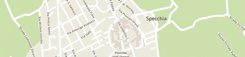 Mappa della impresa bar del corso a SPECCHIA