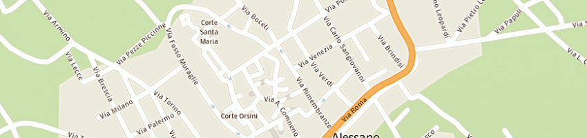 Mappa della impresa albergo colibri' a ALESSANO