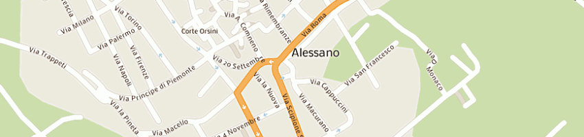 Mappa della impresa bennardi francesco e luigi fratelli a ALESSANO