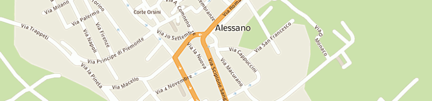 Mappa della impresa convento frati cappuccini a ALESSANO