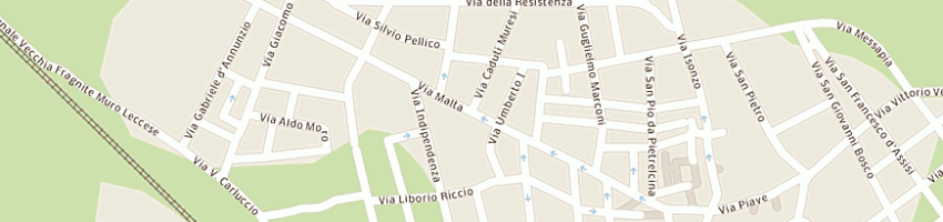 Mappa della impresa azeta metalli sas di ruggeri e c a MURO LECCESE