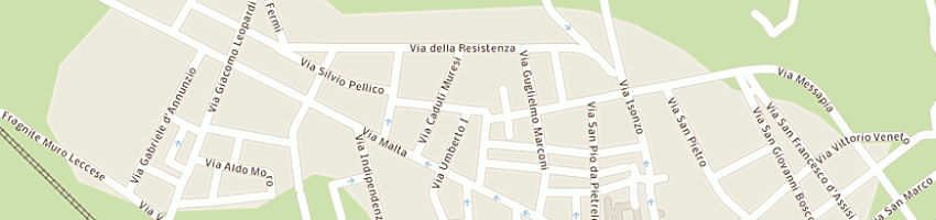 Mappa della impresa i messapi di costantino piemontese a LECCE