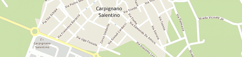 Mappa della impresa de santis raffaele a CARPIGNANO SALENTINO
