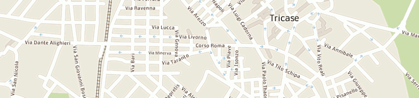 Mappa della impresa cinema moderno di cafueri rocco a TRICASE