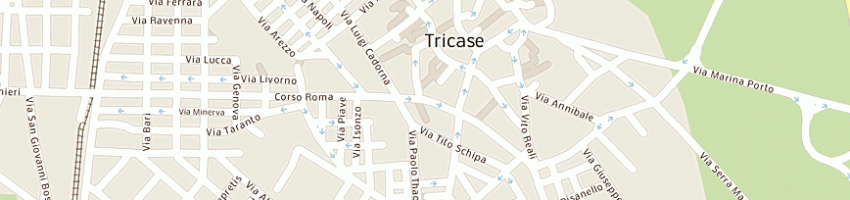 Mappa della impresa hotel ristorante vantaggiato a TRICASE