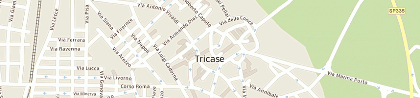 Mappa della impresa prime vanita'snc a TRICASE