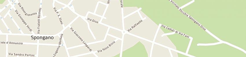 Mappa della impresa paiano fabio a SPONGANO
