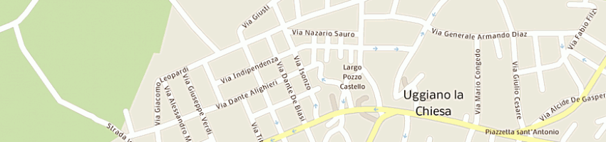Mappa della impresa muci umberto a UGGIANO LA CHIESA