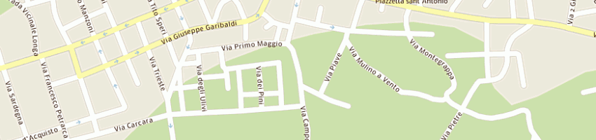 Mappa della impresa ristorante masseria gatta mora a UGGIANO LA CHIESA
