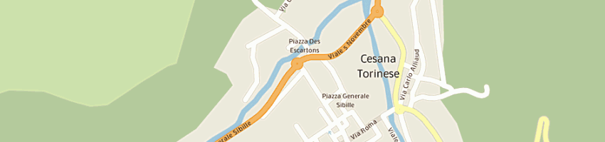Mappa della impresa mini market di gria enrica e c snc a CESANA TORINESE