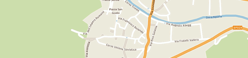 Mappa della impresa franchino s e figlio (snc) a TORINO